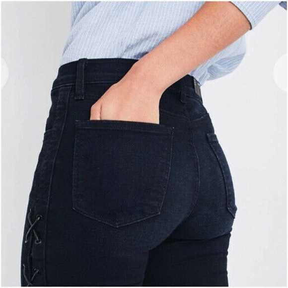 J Brand Jeans Barneys NY Maria Bluebird Side Lace - Picture 7 of 11